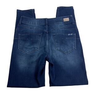 Seven7 High Rise Skinny Booty Shaper Dark Wash Jeans Mid Rise Stretch Size 6